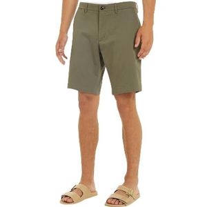 Tommy Hilfiger Heren Harlem Printed Structure MW0MW34503 Chino Shorts, Khaki (Legergroen), NI30, Khaki (Legergroen), 30W