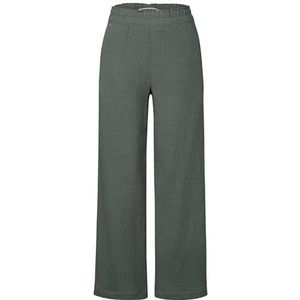 Street One - Mousseline Broek - Wide Legs - High Waist - Katoen