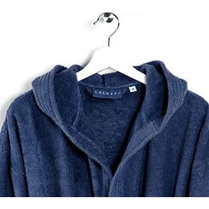 Caleffi Menorca badjas met capuchon, katoen, indigo, M, 26685