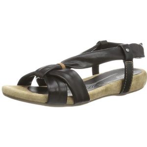 Jana dames kalona riempje sandalen, zwart zwart 1, 42 EU Breed