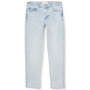 Calvin Klein Jeans Rechte jeans voor dames, Gebleekte blauwe tape, 31W DE Kort