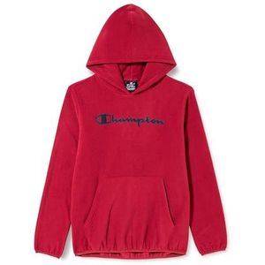 Champion Legacy Legacy Outdoor Polar Fleece B - Filament Polar Fleece Sweatshirt met capuchon, rood TBR, 11-12 jaar kinderen FW23, Rosso Tbr