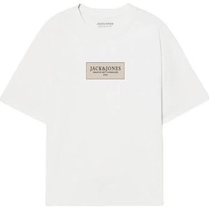 JACK & JONES Jorgreene Tee Ss Crew Neck FST, wit (bright white), M