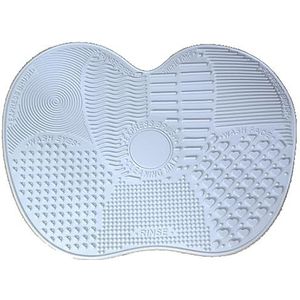 Apple Siliconen Reinigingspad Met Zuignap Siliconen Reinigingspad Schoonheidsgereedschap Make-up Borstel Reinigingspad Multifunctionele Witte Reinigingspad