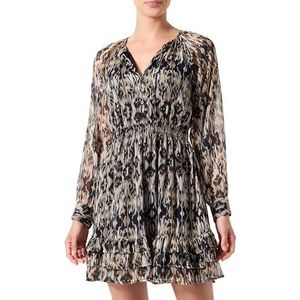 ONLVIVA Life L/S Layer Dress PTM, Walnut/Aop: etnic Rebel, S