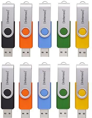 Intenso - Basic Line - USB-sticks - 16 GB - 10 stuks - Meerkleurig