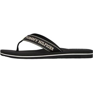 Tommy Hilfiger Vrouwen SPORTY MID WEDGE ZOMER SANDAL FW0FW08856 Flip Flops, zwart (zwart), 3.5, Zwart, 36 EU