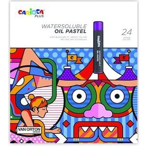 CARIOCA Plus I in water oplosbare oliepastels met hoge dekking (24 oliestiften)