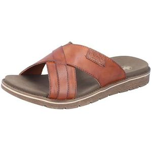 Rieker - Heren Slipper - Zwart - Leer