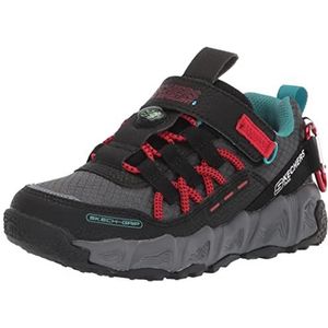 Skechers VELOCITREK - PRO SCOUT jongens Gymschoen, Zwart Synthetisch Textiel Turquoise Rood Tri, 43 EU