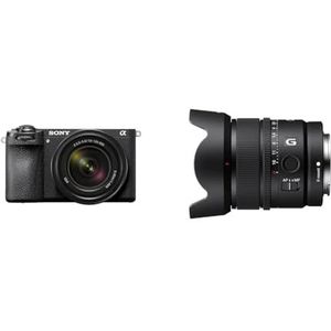 Sony Alpha 6700 Camera with 18-135mm Lens & Sony E 15 mm F1.4 G | APS-C-groothoeklens met vaste brandpuntsafstand (SEL15F14G)