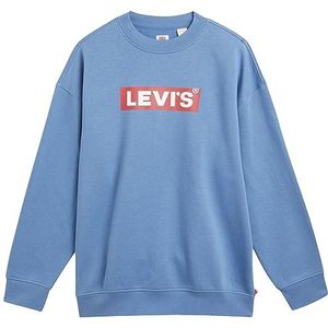 Levi's Heren Big & Tall Relaxed Graphic Crew, Boxtab Logo - Sunset Blue, 5XL grote maten tall