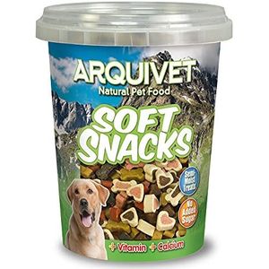 Arquivet Soft Snacks for Bones Dog and Hearts Mix Pack 12 x 300 g - Natuurlijke snacks voor honden van alle rassen - beloningen, prijzen, erwten voor honden