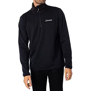 Berghaus Heren Keppla Half Zip Fleece Jacket, Zwart/Zwart, XS