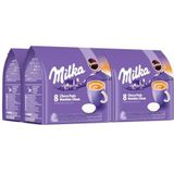 SENSEO Milka Chocolademelk Pads (32 Pads - Volle en Romige Chocolademelk van Milka voor SENSEO Koffiepadmachines) - 4 x 8 Milka SENSEO Pads