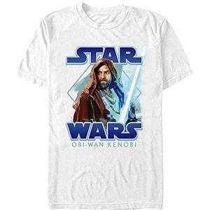Star Wars Uniseks Painterly With Logo Organic Short Sleeve T-shirt, wit, XXL