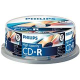 Philips CD-R onbewerkte (800 MB data/90 minuten, multi-speed opname, 25 spindel)