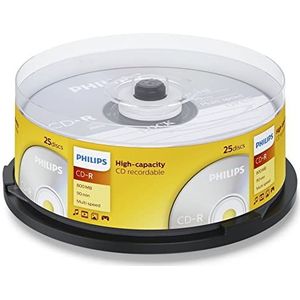 Philips CD-R blanco (800 MB data/90 minuten, multi-speed opname, 25 spindel)