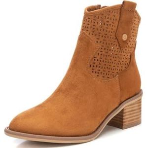 XTI 142259 korte enkellaarzen voor dames, camel, 40 EU, Kameel, 40 EU