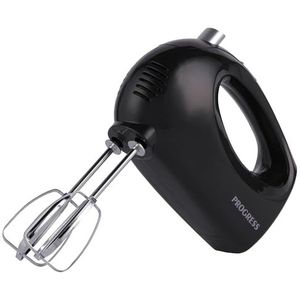 Progress EK5901PVDE Hand Mixer – Handheld Electric Beater With 5 Speed Settings, Eject Function For Easy Cleaning, For Cookie Dough, Cake Batters, Pancake Mixes, 250 W, Black