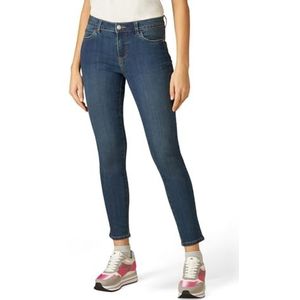 Oltre Milieuvriendelijke skinny jeans voor dames met sieradenknoopbroek, blauw, 18, Blauw, 44