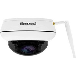 JideTech PTZ WiFi Dome IP Camera 5MP 1920P met 4X Zoom optische ondersteuning 2-weg Audio Bewegingsdetectie Nachtzicht, IP66 Waterdichte H.265 Bewakingscamera voor Indoor Outdoor