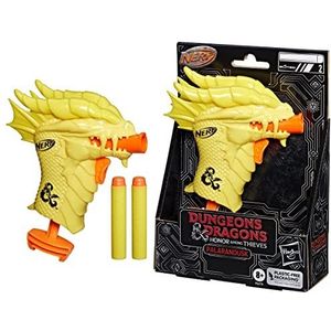 Nerf MicroShots Dungeons & Dragons Palarandusk-blaster en 2 Nerf Elite 2.0-darts, D&D-speelgoed