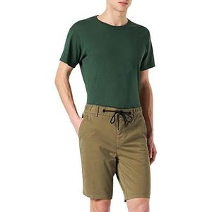 BOSS Heren Tabersshorts-DS Shorts Tapered Fit van katoen-keperstof, stretch, Open Green380, 64