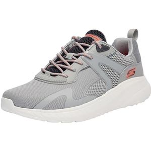 Skechers Heren BOBS Squad Chaos Elevated Drift Trainers, grijs synthetisch/multi mesh, 40 EU, Grijs Synthetisch Multi Mesh, 41.5 EU