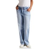 STREET ONE - Wide Leg Jeans - Bleached - Hoge Taille - 4-pocket-stijl