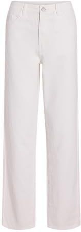 VILA - VIKELLY - Capri Broeken - Wit - High Waist - 7/8 Lengte