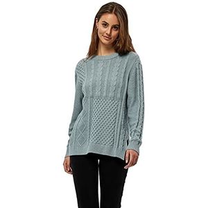 DESIRES Dames Elva Pullover Sweater, Slate Blue, XL