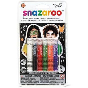 Snazaroo Schminkstiften in 6 kleuren Kinderschmink-stiftenset: Halloween