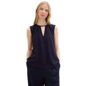 TOM TAILOR Damesblouse, 30025 - Navy Midnight Blauw, 36