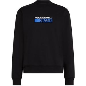 Karl Lagerfeld - KLJ Regular Logo Sweat - Sweatshirt - Zwart - Regular Fit