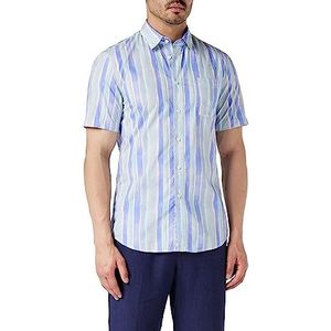 United Colors of Benetton Shirt 5JDZ5QMD8, meerkleurig, 75 V, XXL heren, meerkleurige strips 75v, XXL