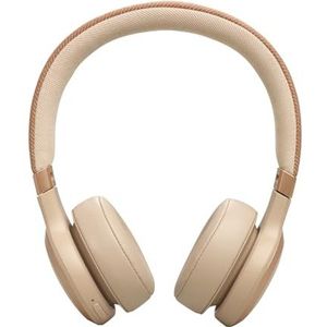 JBL Live 670NC Draadloze On-Ear-Koptelefoon met Noise Cancelling-technologie en een batterijlevensduur tot 65 uur, in sandstone