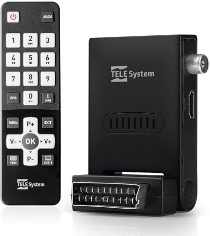 Telesystem - FACILE STEALTH/02 - TV-ontvanger - Zwart - DVB-T2, DVB-T