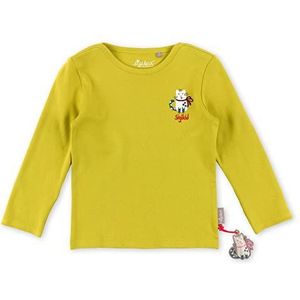 Sigikid Mini T-shirt met lange mouwen voor meisjes, van biologisch katoen, geel/uni, maat 122