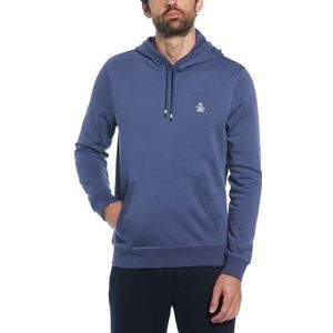 Original Penguin - Heren Hoodie, Sticker Pete Biologisch Katoen Fleece Pullover Hoodie, Blauw Indigo, XXL, Blauw Indigo, XXL