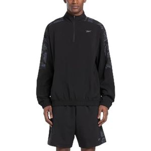 Reebok TREIN MOTION CAMO 1/4 ZIP, Zwart/Vecnav, XS