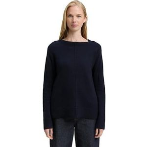 TOM TAILOR - Trui - Marine - Knitwear - Lange Mouw