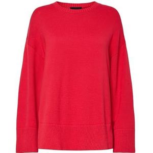 PIECES Pcava Ls O-Neck Slit Knit Noos, lollie, S