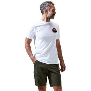 Berghaus Heren Grossglockner Mountain T-shirt met korte mouwen, puur wit, X-Small