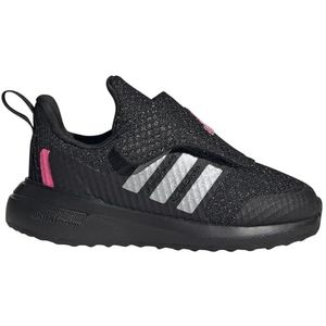 adidas Unisex Baby Fortarun 2.0 Sneaker, Core Zwart Zilver Met Lucid Roze, 6.5 UK Child