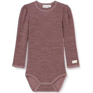 NAME IT NBFWYLA Wool/VIS LS XXIII romper voor babymeisjes, gewei, 80