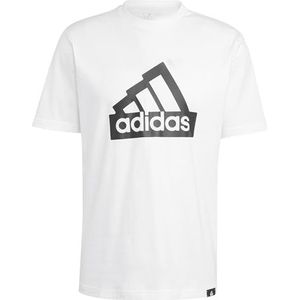 adidas Heren MODERN ESSENTIALS GRAPHIC TEE, WHITE, L