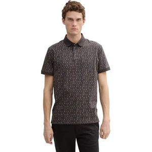 TOM TAILOR Poloshirt voor heren, 37145 - Tarmac Grey Stripe Design, XXL