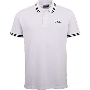 Kappa Deutschland ALEOT Poloshirt voor heren, helder wit, 2XL, wit (bright white), XXL