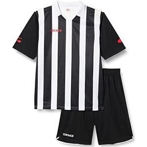 GEMS Set voetbal Dtroit wit blauw, Wit/Zwart, S